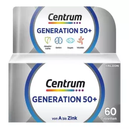 CENTRUM Generation 50+ tabletės, 60 kapsulių