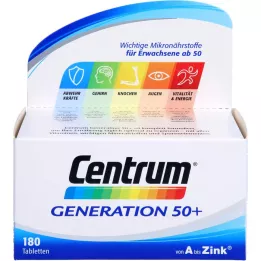 CENTRUM Generation 50+ tabletės, 180 kapsulių