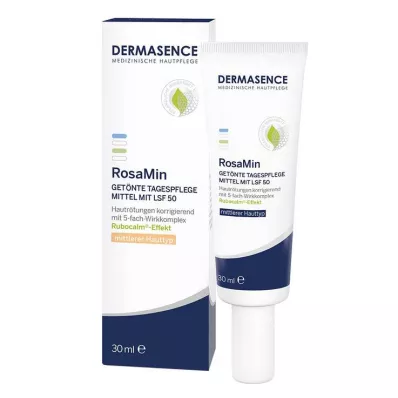 DERMASENCE RosaMin tamsinta dienos priežiūros priemonė Cr.LSF 50, 30 ml