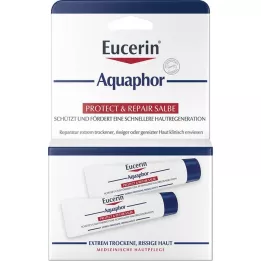EUCERIN Aquaphor Protect &amp; Atstatomasis tepalas, 2X10 ml