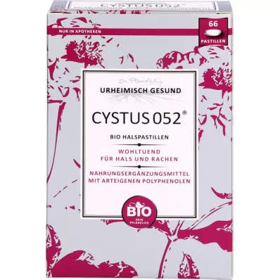 CYSTUS 052 Ekologiškos gerklės pastilės, 66 vnt