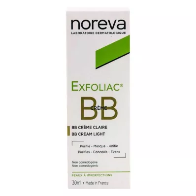 NOREVA Exfoliac tamsintas BB-kremas šviesus, 30 ml