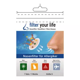 FILTER YOUR LIFE S dydžio nosies filtras alergiškiems žmonėms, 7X2 vnt