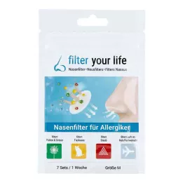 FILTER YOUR LIFE M dydžio nosies filtras alergiškiems žmonėms, 7X2 vnt