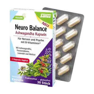 NEURO BALANCE Ashwagandha kapsulės Salus, 30 kapsulių