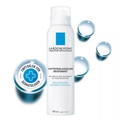 La Roche Posay jautrios odos dezodorantas 48h purškalas, 150 ml
