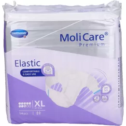 MOLICARE Premium Elastic Slip 8 lašeliai XL dydžio, 14 vnt