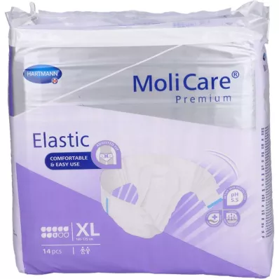 MOLICARE Premium Elastic Slip 8 lašeliai XL dydžio, 14 vnt