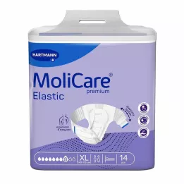 MOLICARE Premium Elastic Slip 8 lašeliai XL dydžio, 14 vnt