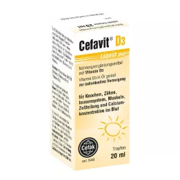 CEFAVIT D3 Skysti gryni geriamieji lašai, 20 ml