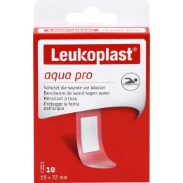 LEUKOPLAST aqua pro juostelės 19x72 mm, 10 vnt