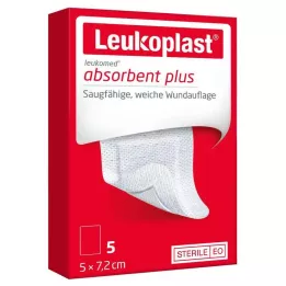 LEUKOPLAST Leukomed sterilus 5x7,2 cm žaizdų tvarstis, 5 vnt