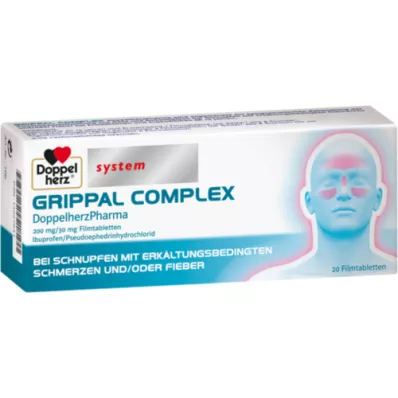 GRIPPAL COMPLEX DoppelherzPharma 200 mg/30 mg FTA, 20 vnt