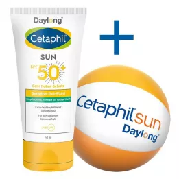 CETAPHIL Sun Daylong SPF 50+ sens.gelinis veido skystis, 50 ml