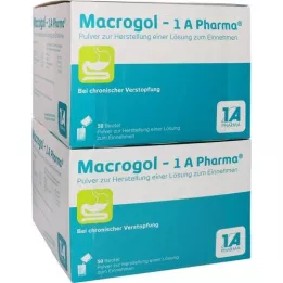MACROGOL-1A Pharma Plv.z.Her.e.Lsg.z.nehmen, 100 vnt