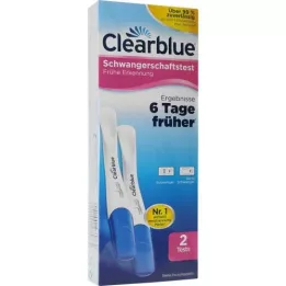 CLEARBLUE Ankstyvo nėštumo nustatymo testas, 2 vnt