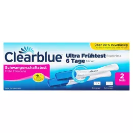 CLEARBLUE Ankstyvo nėštumo nustatymo testas, 2 vnt