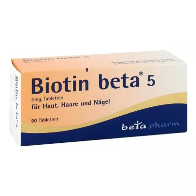 Biotinas beta 5 tabletės, 90 vnt Biotinas beta 5 tabletės, 90 vnt