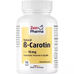 BETA CAROTIN NATURAL 15 mg ZeinPharma minkštos kapsulės, 90 vnt