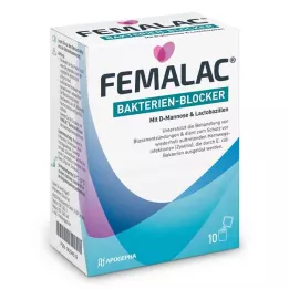 FEMALAC Bakterijų blokatoriaus milteliai, 10 vnt
