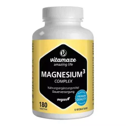MAGNESIUM 350 mg komplekso citratas/oksidas/anglis.vegan, 180 vnt