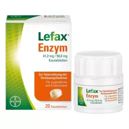 Lefax fermento kramtomosios tabletės, 20 vnt