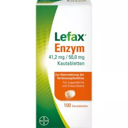 LEFAX Fermentų kramtomosios tabletės, 100 vnt