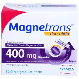 MAGNETRANS duo-aktiv 400 mg lazdelės, 50 vnt