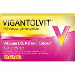 VIGANTOLVIT Vitaminas D3 K2 Kalcis Plėvele dengtos tabletės, 30 kapsulių