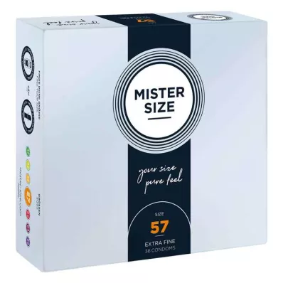 MISTER 57 dydžio prezervatyvai, 36 vnt