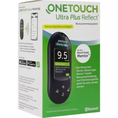 ONE TOUCH Gliukozės kiekio kraujyje matuoklis Ultra Plus Reflect.mmol/l, 1 vnt