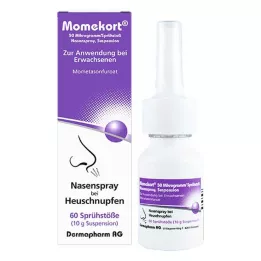 MOMEKORT 50 μg/spray nosies purškalo suspensija 60 suaugusiųjų, 10 g