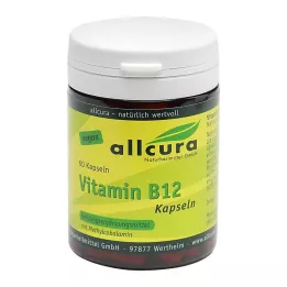 VITAMIN B12 kapsulės, 60 kapsulių