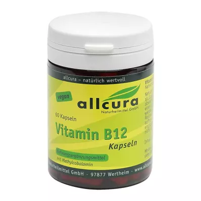 VITAMIN B12 kapsulės, 60 kapsulių VITAMIN B12 kapsulės, 60 kapsulių
