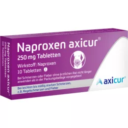 NAPROXEN axicur 250 mg tabletės, 10 vnt