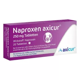 NAPROXEN axicur 250 mg tabletės, 20 vnt