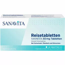 REISETABLETTEN Sanavita 50 mg tabletės, 20 vnt