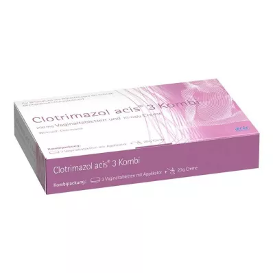 CLOTRIMAZOL acis 3 kombinuotoji pakuotė, 1 vnt