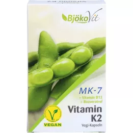 VITAMIN K2 MK7 all-trans vegan kapsulės, 60 kapsulių