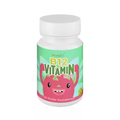 VITAMIN B12 KINDER Kramtomosios veganiškos tabletės, 120 vnt