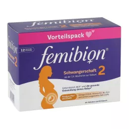 FEMIBION 2 Nėščiųjų kombinuota pakuotė, 2X84 vnt