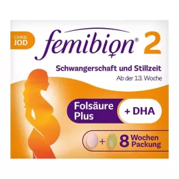 FEMIBION 2 Nėštumas ir žindymas be jodo Kpg, 2X60 vnt