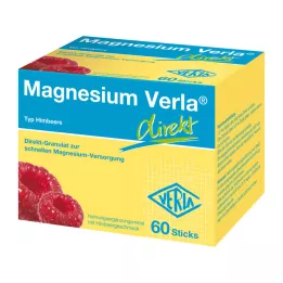 MAGNESIUM VERLA tiesioginės granulės aviečių, 60 vnt
