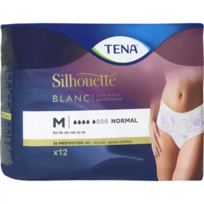 TENA SILHOUETTE normalus M blanc, 12 vnt