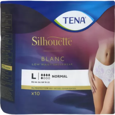 TENA SILHOUETTE normalus L blanc, 10 vnt