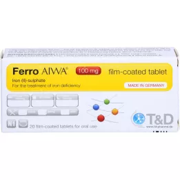 FERRO AIWA 100 mg plėvele dengtos tabletės, 20 vnt