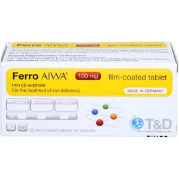 FERRO AIWA 100 mg plėvele dengtos tabletės, 50 vnt