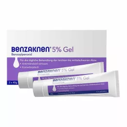 BENZAKNEN 5% gelis, 2X40 g