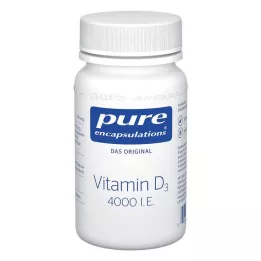 PURE ENCAPSULATIONS Vitaminas D3 4000 TV, 60 kapsulių