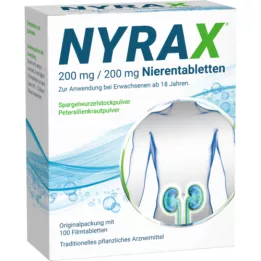 NYRAX 200 mg/200 mg inkstų tabletės, 100 vnt